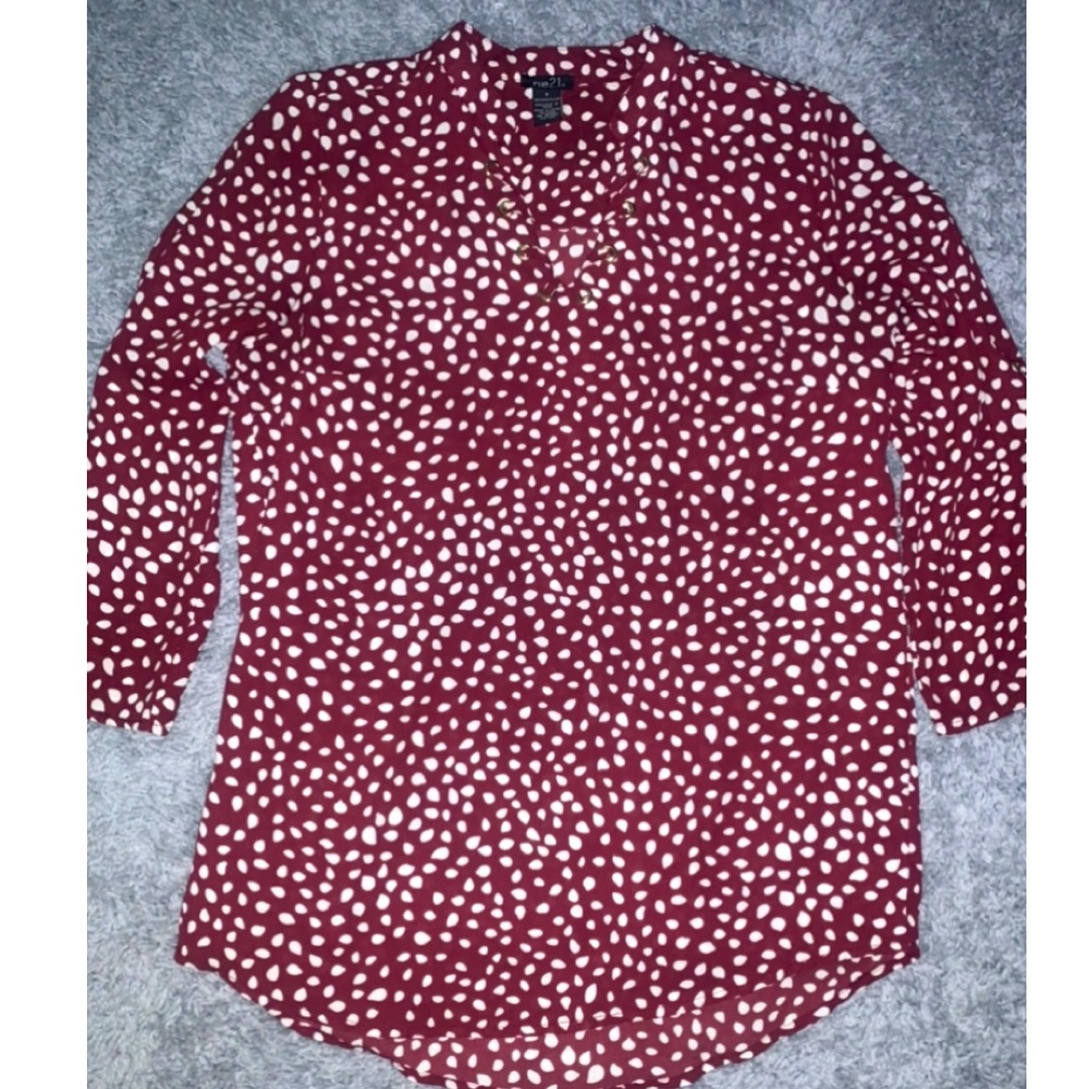 Burgundy Blouse